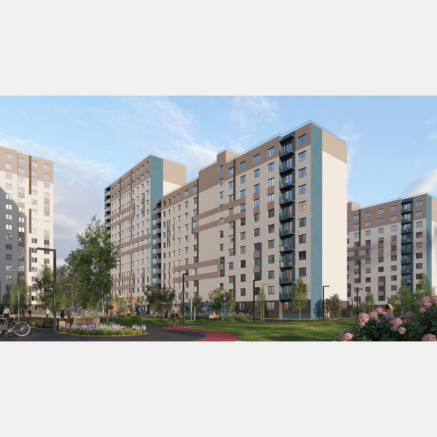 2-к. квартира, 51,6 м², 14/16 эт.