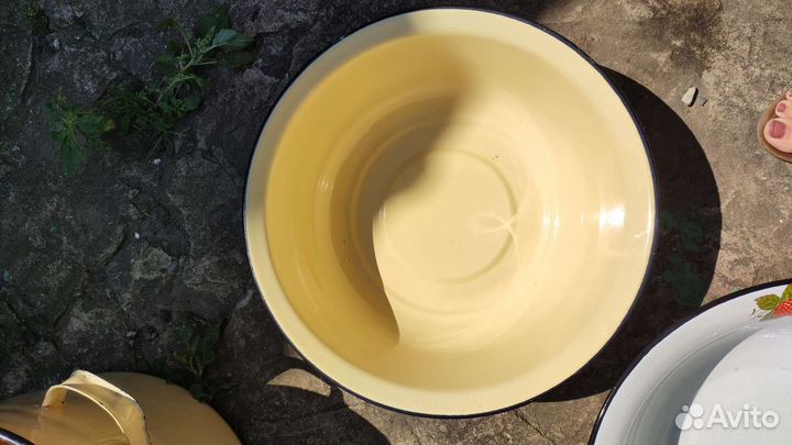 Кастрюля/бак таз миска эмалированные новые