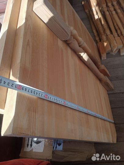 Лестница деревянная межэтажная, б/у, комплект