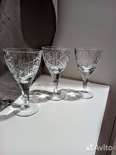 Фужеры салатницы вазы хрусталь СССР винтаж