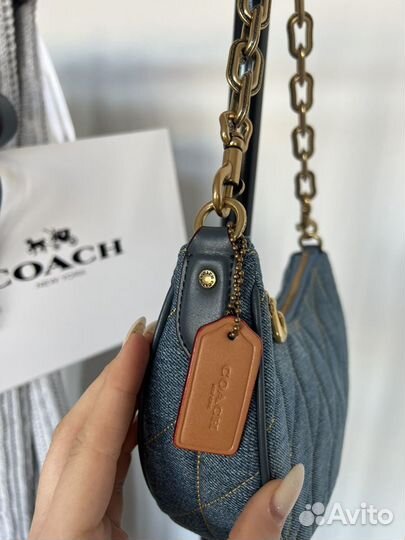 Сумка coach джинсовая