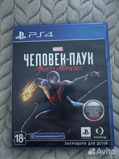 Человек паук майлз моралес ps4 диск
