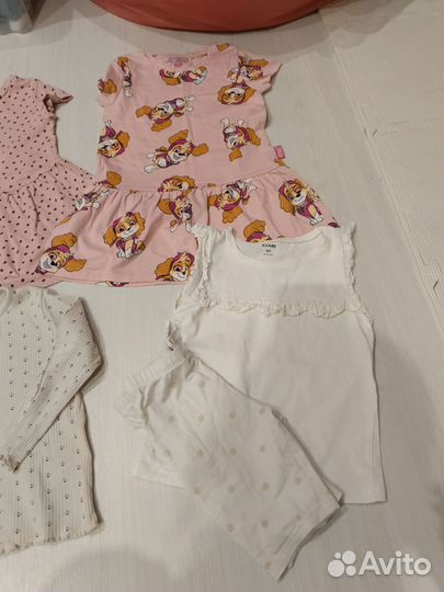Пакет одежды для девочки hm Zara 98 размер + обувь