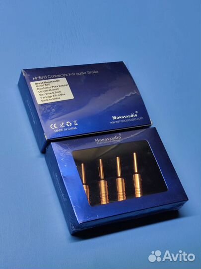 Аудио разъёмы бананы Monosaudio Hi-End