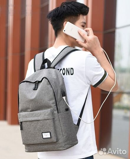 Рюкзак, ранец водонепроницаемый (новый) серый