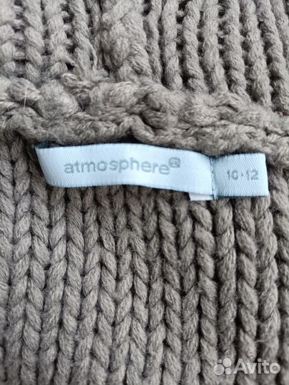 Кофта вязаная на молнии с капюшоном