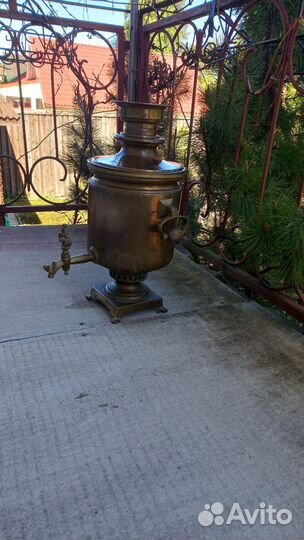 Самовар на дровах старинный