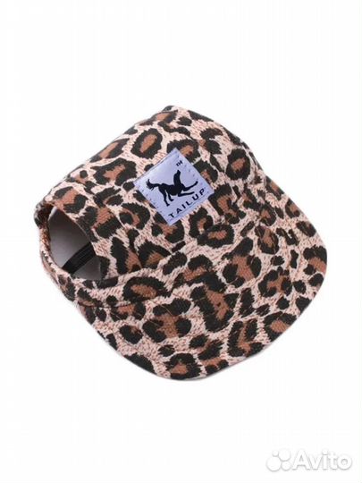 Кепка для собак новая,шапка для собаки леопард