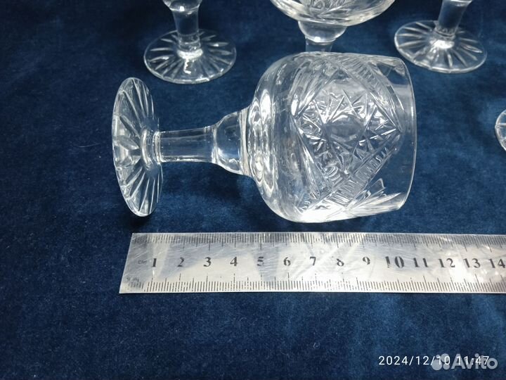 Бокалы хрусталь коньячные