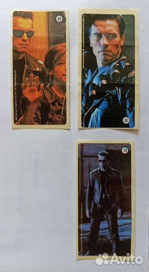 Наклейки от жвачки Терминатор 2 оригинал из 90-х