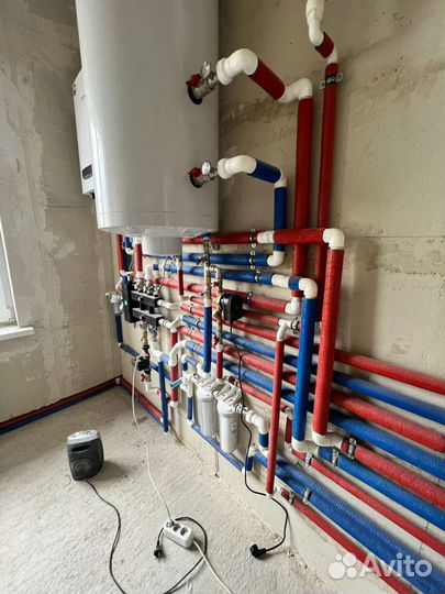 Монтаж систем отопления водоснабжения канализации