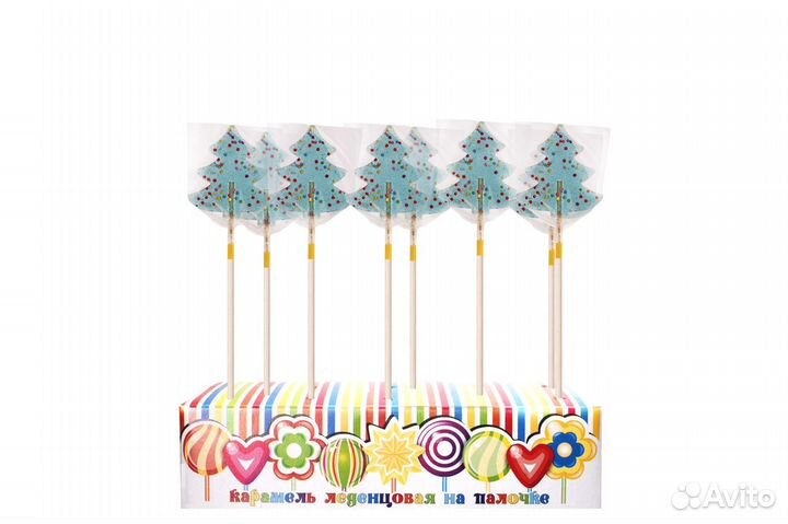 Леденцы на палочке Елочка мини (20 гр) 40 шт в кор