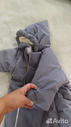 Зимний конверт, овчина, фисташковый