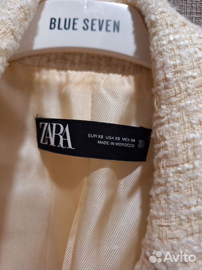 Пиджак твидовый zara