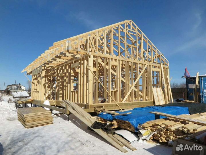 Бригада строителей каркасных домов