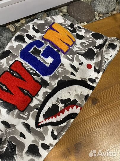 Зип худи Bape shark