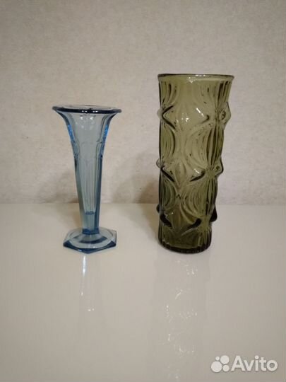Ваза, цветное стекло, Неман