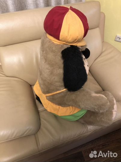 Собака-клоун, большая мягкая игрушка