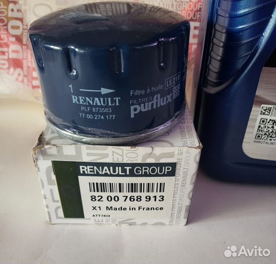 Масло фильтра для то на Рено