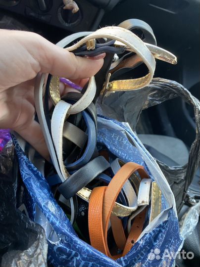 Пакет с ремнями и поясами