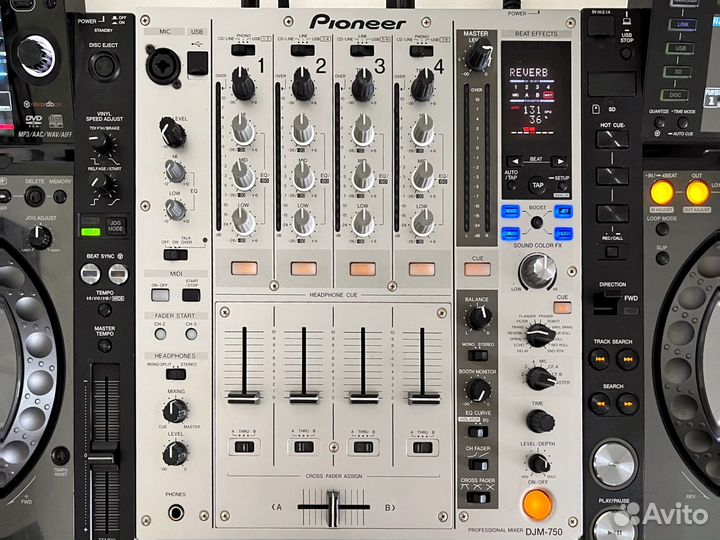 Pioneer CDJ 2000 nexus 2 шт. + Pioneer DJM-750