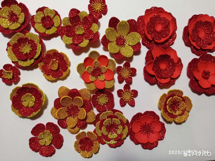 Цветы из фоамирана для скрапбукинга и поделок