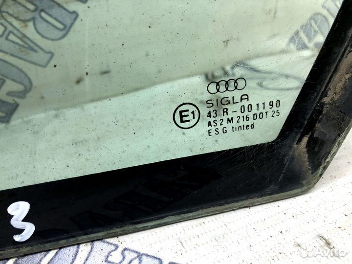 Форточка задняя правая Audi 80 B3