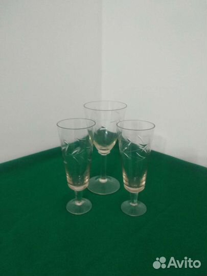 Фужеры старинные Мальцов