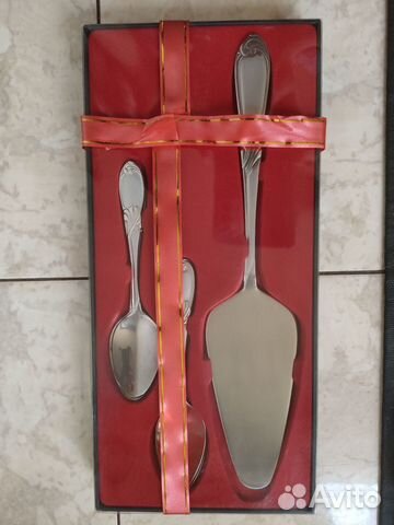 Набор для торта лопатка+чайные ложки