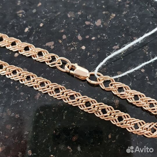 Браслет Тройной ромб с алмазной гранью