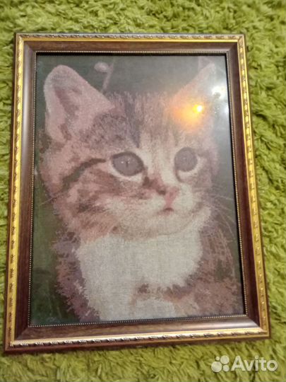 Картина вышитая крестом ручная работа