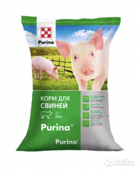Комбикорм и бвмк для Свиней Пурина