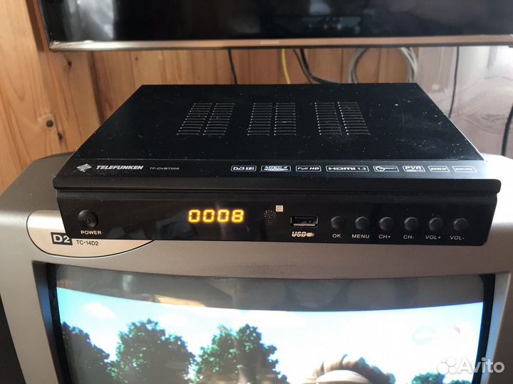 Тв Panasonic + DVB-T2 + DVD + Диски