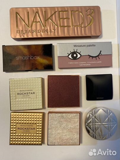 Палетки теней в ассортименте