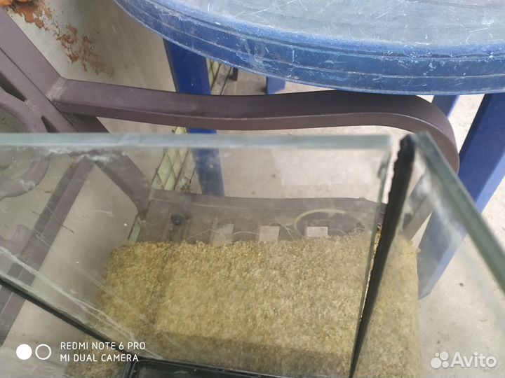 Аквариум с крышкой 90 литров под ремонт