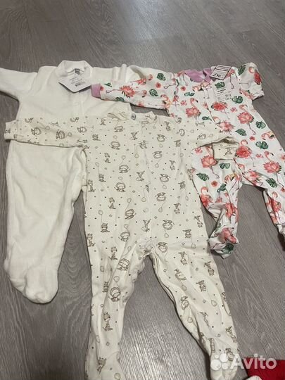 Боди для девочки 80 пакетом