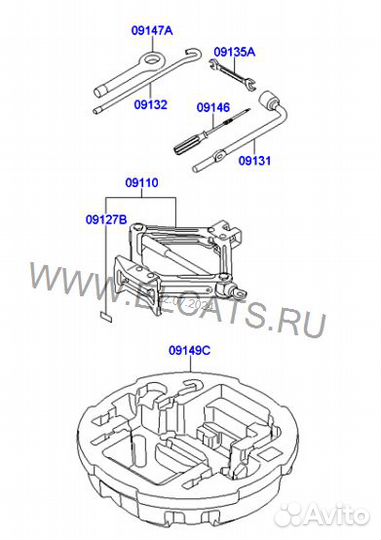 Кейс - Лоток багажного отсека для домкрата