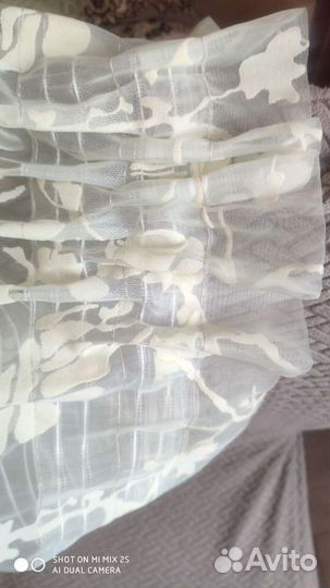 Тюль готовая на шторной ленте