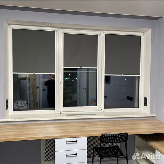 Жалюзи блэкаут рулонные шторы на окна