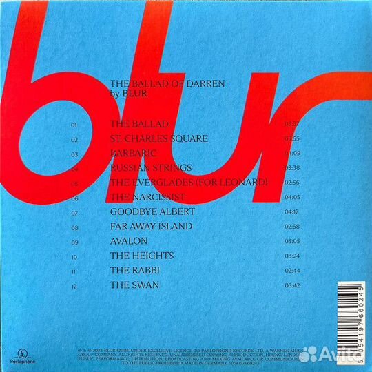 CD-диск Blur «The Ballad of Darren» 2023