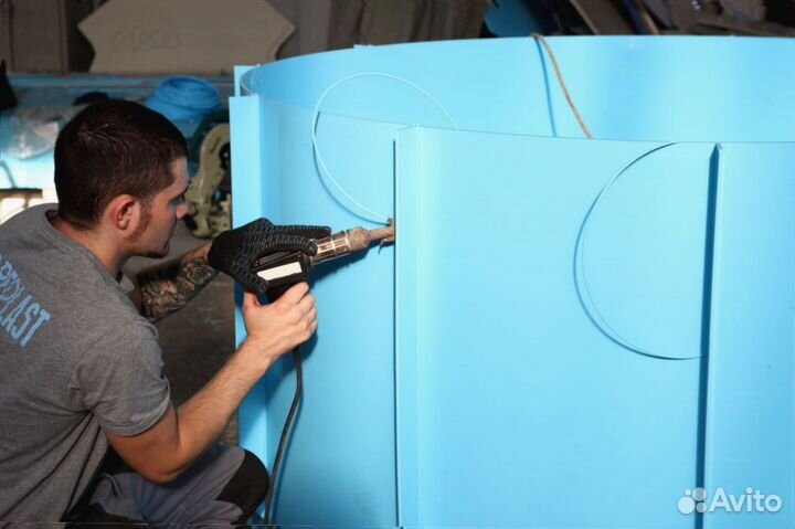 Купель круглая уличная 1.2х1.2 м 1,4 м3