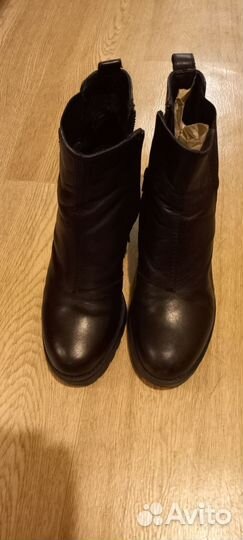 Полусапоги женские 38 натуральная кожаные