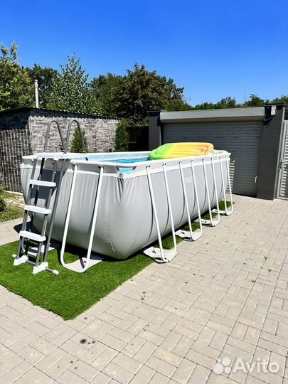 Каркасный бассейн intex бу