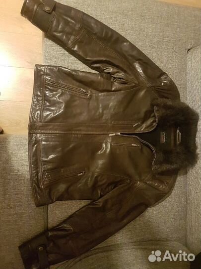 Кожаная куртка мужская