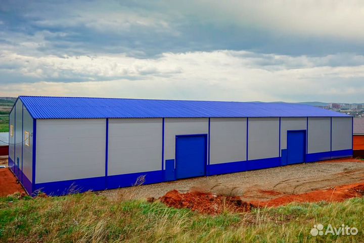 Быстровозводимые склады, ангары из сэндвич панелей