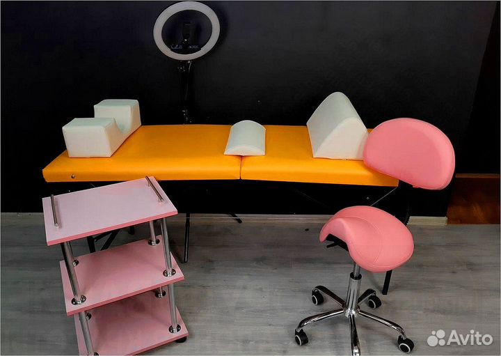 Кушетка для наращивания тележка стул лампа