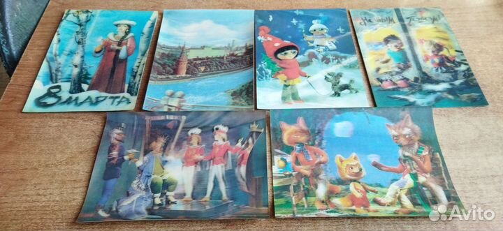 Календари переливные, открытки