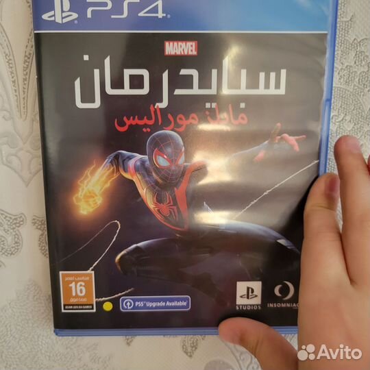 Диски на ps4 человек паук Майлс Моралес
