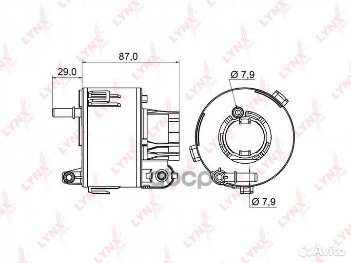 Фильтр топливный LF961M lynxauto