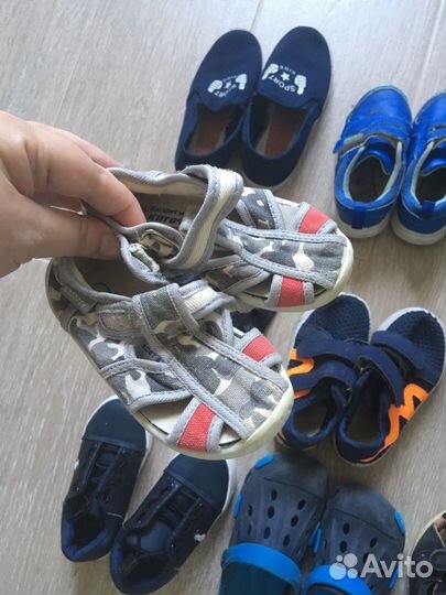 Пакет обуви 14 пар на мальчика 22-28 размер